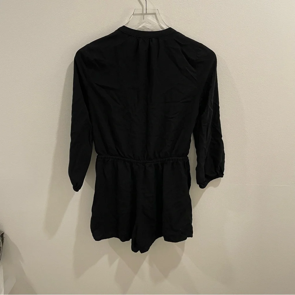 Old Navy Black Tie Waist Romper